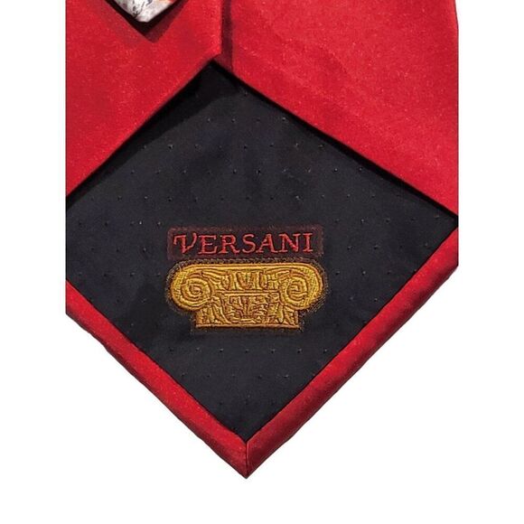 Versani‎ Silk Tie Multicolor Geometric Designer Preppy Workwear - Picture 2 of 6